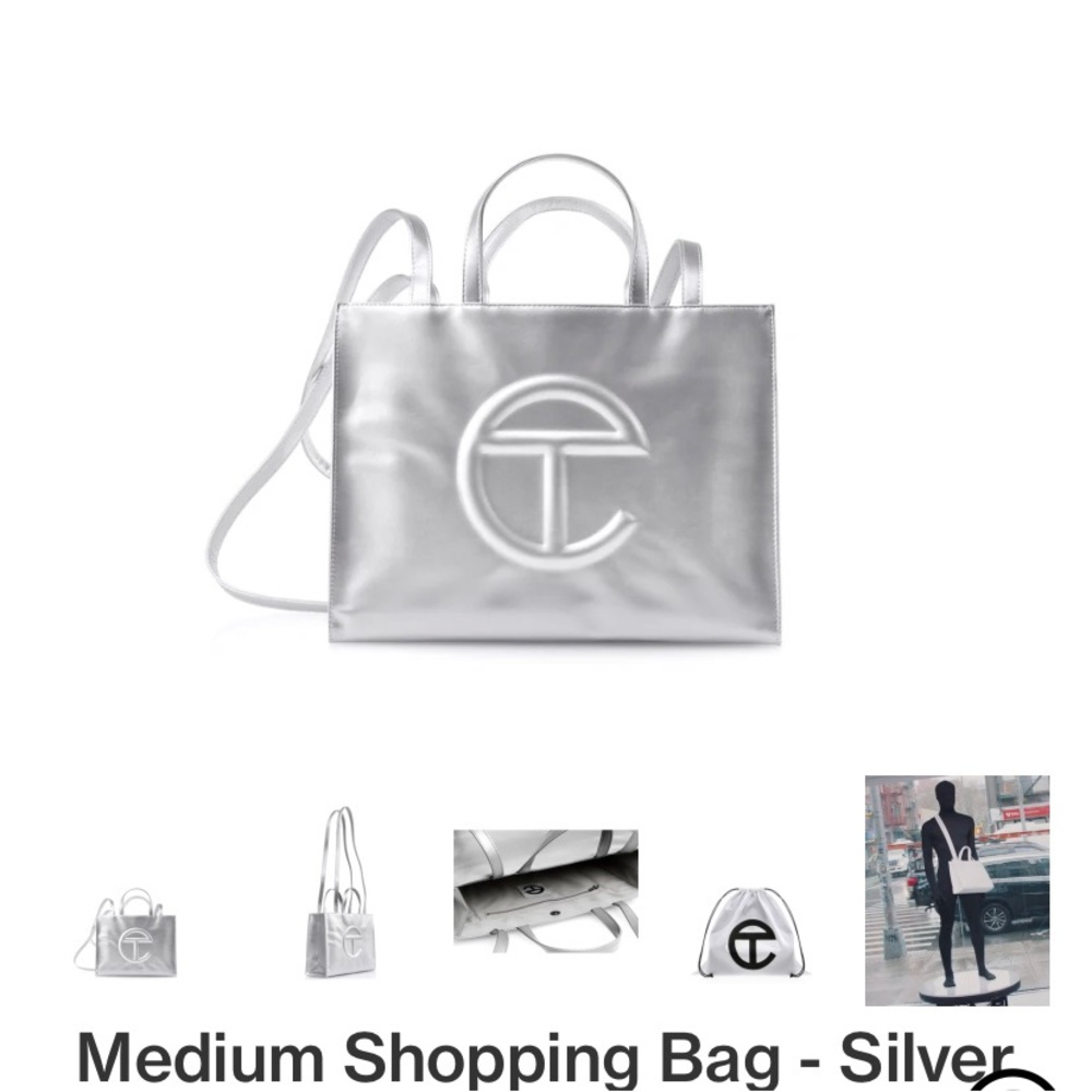 Metallic Silver TEFLAR TOTE